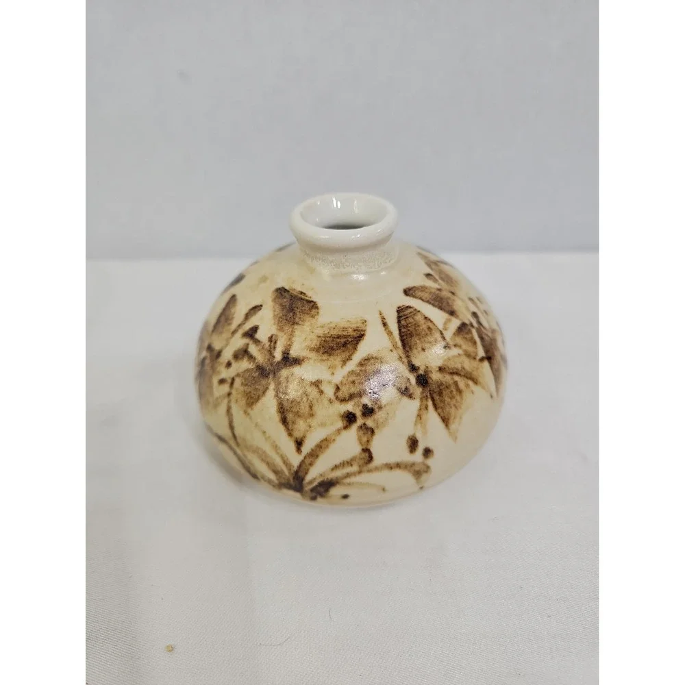 Vtg.Robert MaxwellPottery Craft USA CeramicBud.Vase.Weed Pot SignedRM MCM EUC